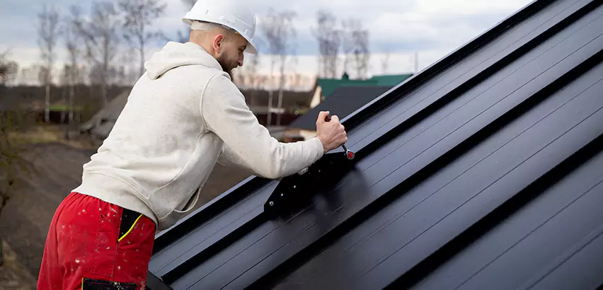 Tin Roof Ridge Cap Installation in Aurora
